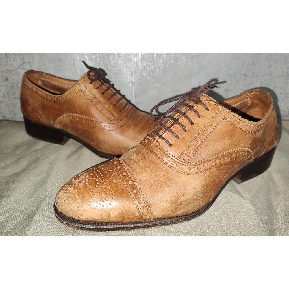 John Fluevog The Gateways Brown Oxford Shoes Sz 6